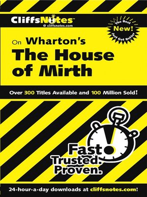 cover image of CliffsNotes on Wharton's The House of Mirth